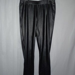 SHEIN  CURVE WOMEN'S FAUX LEATHER PULL ON LEGGINGS PANTS